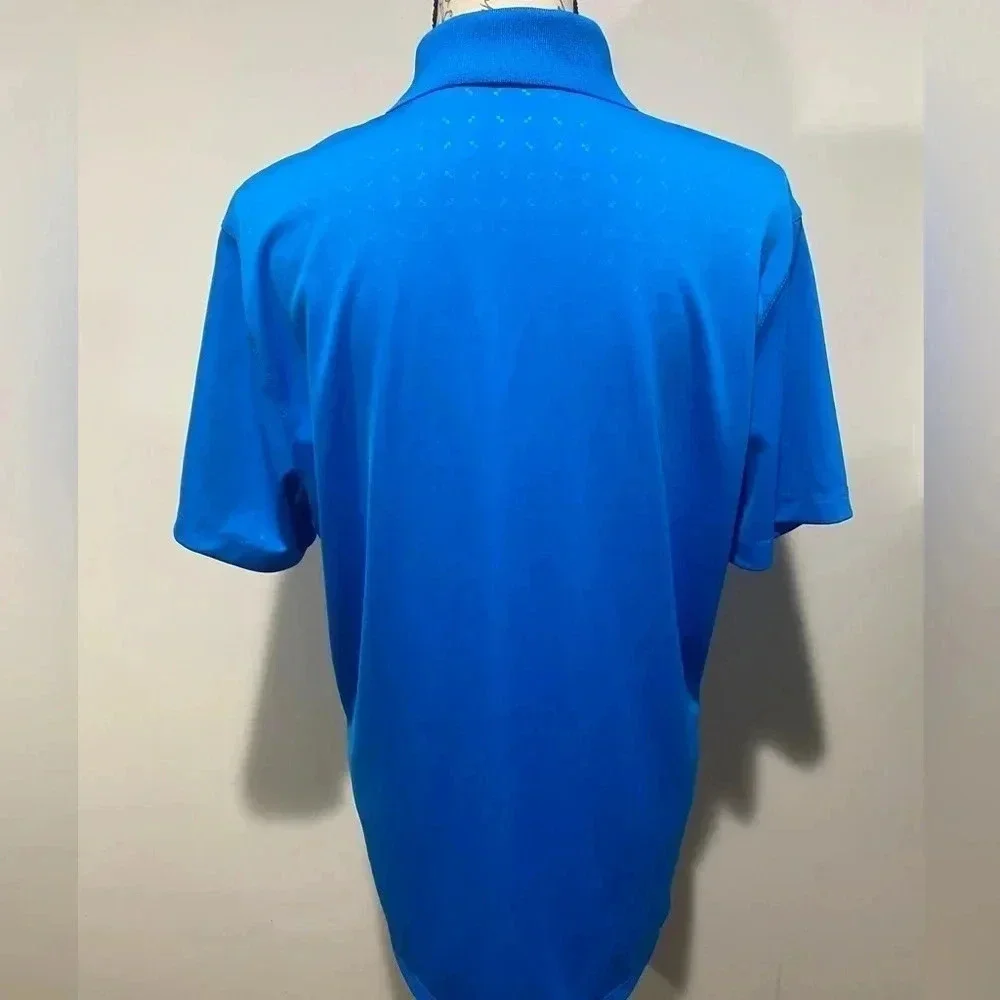 Nike Dri Fit Golf Polo shirt. Size medium. Blue